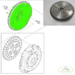 LAND ROVER DRIVE PLATE FLYWHEEL DIESEL 2.4L DEFENDER LR033026 MB