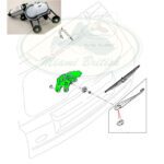 LAND ROVER REAR WINDOW WIPER MOTOR LR2 06-12 LR033226 OEM