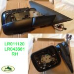 LAND ROVER REAR VIEW EXTERIOR OUTER MIRROR RH WO/ GLASS LR043681 OEM