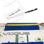 LAND ROVER VOGUE REAR TAIL GATE DECAL EMBLEM BADGE RANGE 13-16 LR113640 OEM