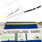 LAND ROVER VOGUE SE REAR TAIL GATE DECAL EMBLEM BADGE RANGE 13-15 LR043919 OEM