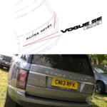 LAND ROVER REAR EMBLEM DECAL STICKER BADGE VOGUE SE SDV8 RANGE LR096112 OEM