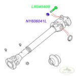 LAND ROVER DRIVESHAFT PROPELLER BOLT NUT SET x8 RANGE P38 LR045409 NY606041L AM
