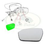 LAND ROVER REAR VIEW MIRROR GLASS RH RR EVOQUE LR048359 OEM