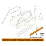 LAND ROVER FRONT DOOR OUTSIDE LOWER MOULDING LH RANGE EVOQUE 16-18 LR074948 OEM