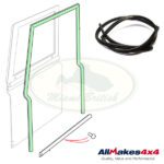 LAND ROVER FRONT DOOR SEAL LH DEFENDER LR077686 ALLMAKES4X4