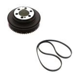 LAND ROVER CRANKSHAFT PULLEY & BELT RANGE EVOQUE DISCOVERY SPORT 2.0L - LR078547 + LR184802 FEBI