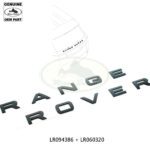 LAND ROVER REAR NAME PLATE "RANGE ROVER" BLACK RANGE SPORT 15-22 LR094386 LR060320 OEM