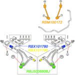 LAND ROVER FRONT LOWER CONTROL ARM REPAIR KIT FREELANDER RBJ500680BJ RBX101780 RBX101790 RBM100172 MR0079 AM