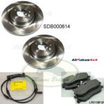 LAND ROVER FRONT BRAKE ROTOR DISC - PAD - SENSOR SET LR3 V8 MR0105 ALLMAKES4x4