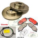 LAND ROVER FRONT BRAKE ROTOR DISC - PAD - SENSOR SET LR3 V8 MR0105B BREMBO