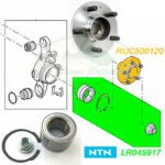 LAND ROVER REAR WHEEL HUB & BEARING RANGE SPORT LR4 LR3 RUC500120 LR045917 MR0120 NTN