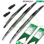LAND ROVER WIPER BLADE SET x3 FRONT & REAR & CLIPS DISCOVERY 2 99-04 MR0206 DKC100960 LUCAS / AM4x4