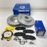 LAND ROVER FRONT BRAKE ROTOR DISC PAD SENSOR SET RANGE DISCOVERY RR SPORT MR0329 ATE