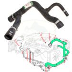 LAND ROVER TOP COOLANT RADIATOR HOSE DEFENDER Td5 PCH114600 GENUINE