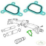 LAND ROVER WATER MANIFOLD GASKET SET x2 RANGE 03-05 M62 PET000030 MB