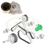 LAND ROVER DRIVE BELT TENSIONER RANGE RR SPORT DIESEL 3.6L V8 PQG500160 AM4x4