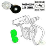 LAND ROVER BELT TENSIONER PULLEY DIESEL V6 2.7 LR3 RR SPORT PQG500250 OEM