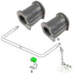 LAND ROVER REAR SUSPENSION BAR BUSH BUSHING SET x2 DISCOVERY II RBX101700 ALLMAKES4x4
