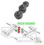 LAND ROVER REAR AXLE LINK EYE/WATTS ROLLER BUSH DISCOVERY II 2 RGX100960 RGW100020 USED