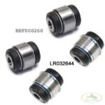 LAND ROVER REAR KNUCKLE UPPER & LOWER BUSHING SET x4 RANGE 03-12 MR0064 RHF000260 ALLMAKES4x4
