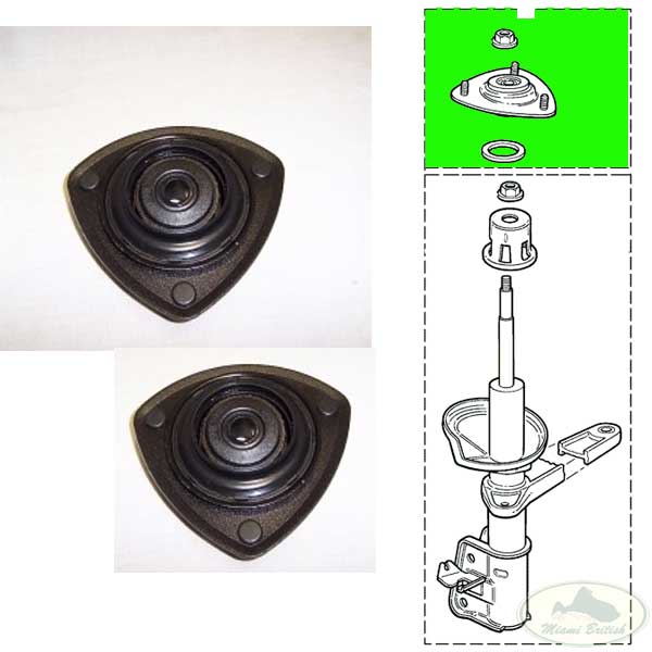 LAND ROVER FRONT SHOCK ABSORBER DAMPER TOP MOUNTING x2 FREELANDER