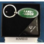 ROV0010 Landrover Green Logo Key Chain Ring Metal Keychain