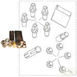 LAND ROVER LOCKING WHEEL NUT KIT DEFENDER RANGE CLASSIC DISCOVERY I RRB500090 ALLMAKES4x4