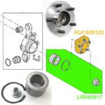 LAND ROVER REAR WHEEL HUB & BEARING RANGE SPORT LR4 LR3 RUC500120 LR045917 MR0120 GENUINE