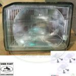 LAND ROVER HEADLIGHT HEADLAMP W/ CLIPS LH DISCOVERY I STC1238 USED
