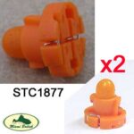 LAND ROVER INTERIOR DASH BULB & HOLDER SWITCH x2 ORANGE DISCOVERY RANGE STC1877 MB