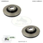LAND ROVER FRONT BRAKE DISCS 18'' RANGE SPORT LR161889 ZIMMERMANN