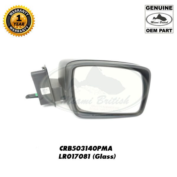 LAND ROVER EXTERIOR MIRROR W/ GLASS RIGHT RH RANGE SPORT LR3 CRB503140PMA GENUINE