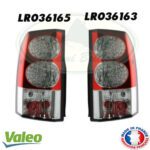LAND ROVER REAR TAIL LAMP LIGHT SET x2 EURO STYLE LR3 LR4 LR036163 LR036165 MR0118 VALEO