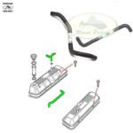 LAND ROVER HOSE COOLANT INTAKE SET DISCOVERY 2 RANGE 99-02 PEH101540 ERR7411 OEM