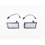 LAND ROVER LICENCE PLATE HANDLE LAMP LIGHT x2 W/ CABLE LR2 LR3 LR4 RR SPORT 06-13 XFC500040LED AM