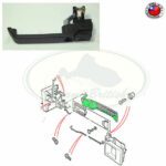 LAND ROVER FRONT DOOR HANDLE LEFT DEFENDER MXC7651 AM BP