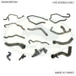 LAND ROVER HOSE UPPER LOWER RADIATOR THERMOSTAT HEATER COOLANT KIT ROV0056 PCH501720 MB