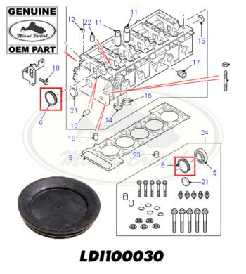 LAND ROVER SEAL OIL REAR CAMSHAFT DEFENDER TD5 ERR5369 GENUINE