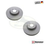 LAND ROVER REAR BRAKE ROTOR DISK SET x2 RR 13-16 RR SPORT 14-16 LR033303 ZIMMERMANN