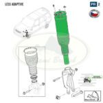 LAND ROVER FRONT SHOCK ABSORBER RIGHT DISCOVERY 5 LR123641 PR2 MB BWI