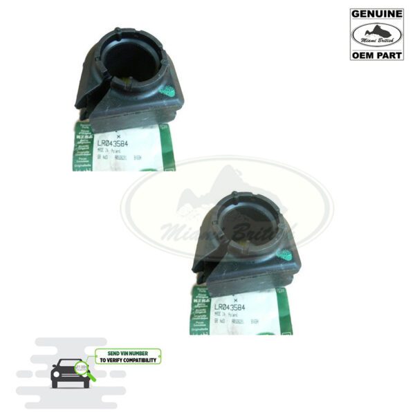 LAND ROVER STABILIZER BAR BUSHING SET x2 RANGE SPORT DISCOVERY 5 LR043584 OEM
