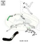 LAND ROVER ENGINE COOLANT HOSE RANGE 10-12 5.0L V8 SC / NA LR016854 OEM