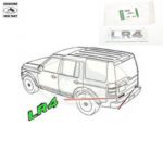 LAND ROVER REAR TAIL GATE DOOR DECAL BADGE STICKER LR4 LR018256 GENUINE