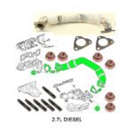 LAND ROVER EXHAUST MANIFOLD PIPE KIT DIESEL 2.7L V6 LR3 LR4 RANGE SPORT 1357035 AM4X4