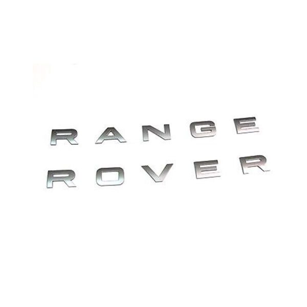 LAND ROVER FRONT NAME PLATE HOOD "RANGE ROVER" RR VELAR 17-22 LR147291 LR147292 GENUINE