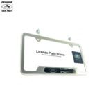 LAND ROVER LICENSE PLATE FRAME BRACKET BRUSHED STAINLESS STEEL VPLFY0066 OEM
