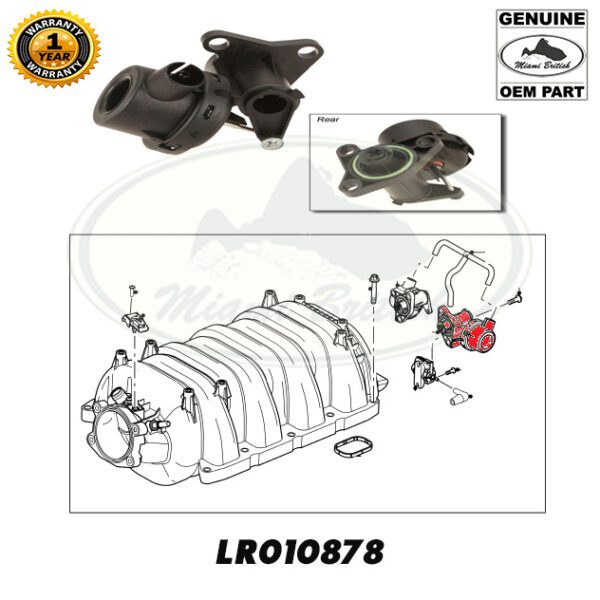 LAND ROVER INTAKE ACTUATOR LH LR4 RANGE SPORT RANGE LR010878 GENUINE
