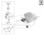 LAND ROVER BRAKE MASTER CYLINDER RESERVOIR RANGE SPORT RANGE DISCOVERY 5 LR124816 OEM