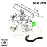 LAND ROVER INLET MANIFOLD PURGE VALVE HOSE LR2 LR001464 GENUINE
